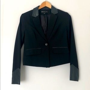 Elizabeth and James Wool & Leather blazer